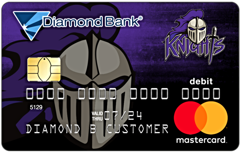 centerpoint knights mascot debit card